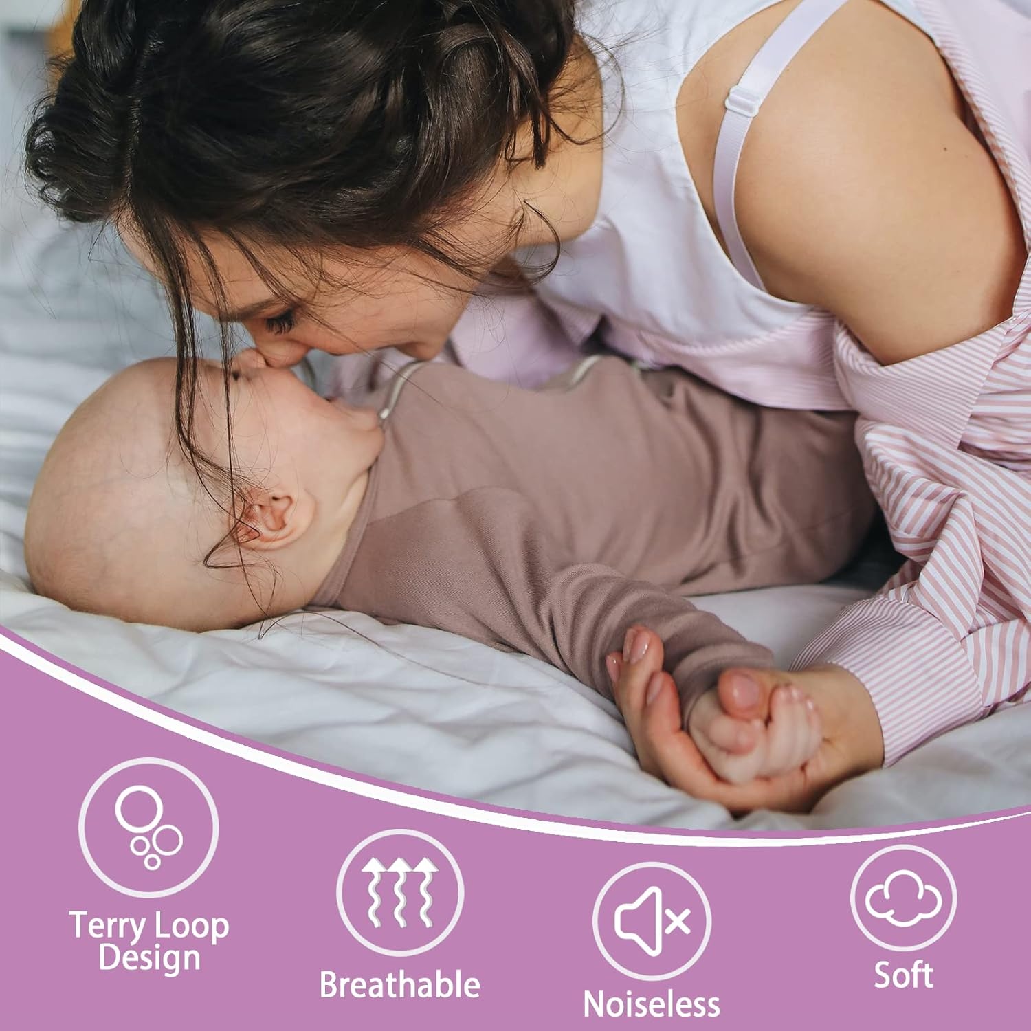 Waterproof Mattress Protector Twin Size, Bed Wetting Potty Training Cover for Kids, Water Proof Pee Protective Sheet Washable Single, with 18 Inch Deep Pockets, Soft, White - Image 6