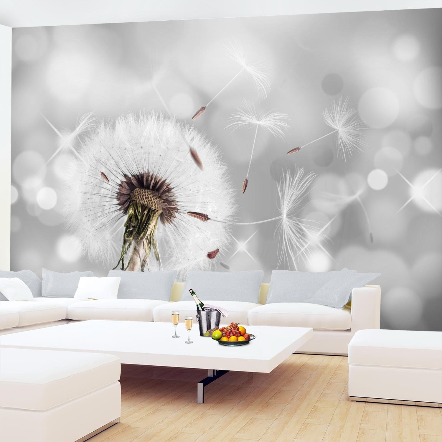 Runa Art Wallpaper 396 x 280 cm Dandrel Non-Woven Decoration Print Wall Mural Living Room - Made in Germany - Gray 9155012a - Image 5