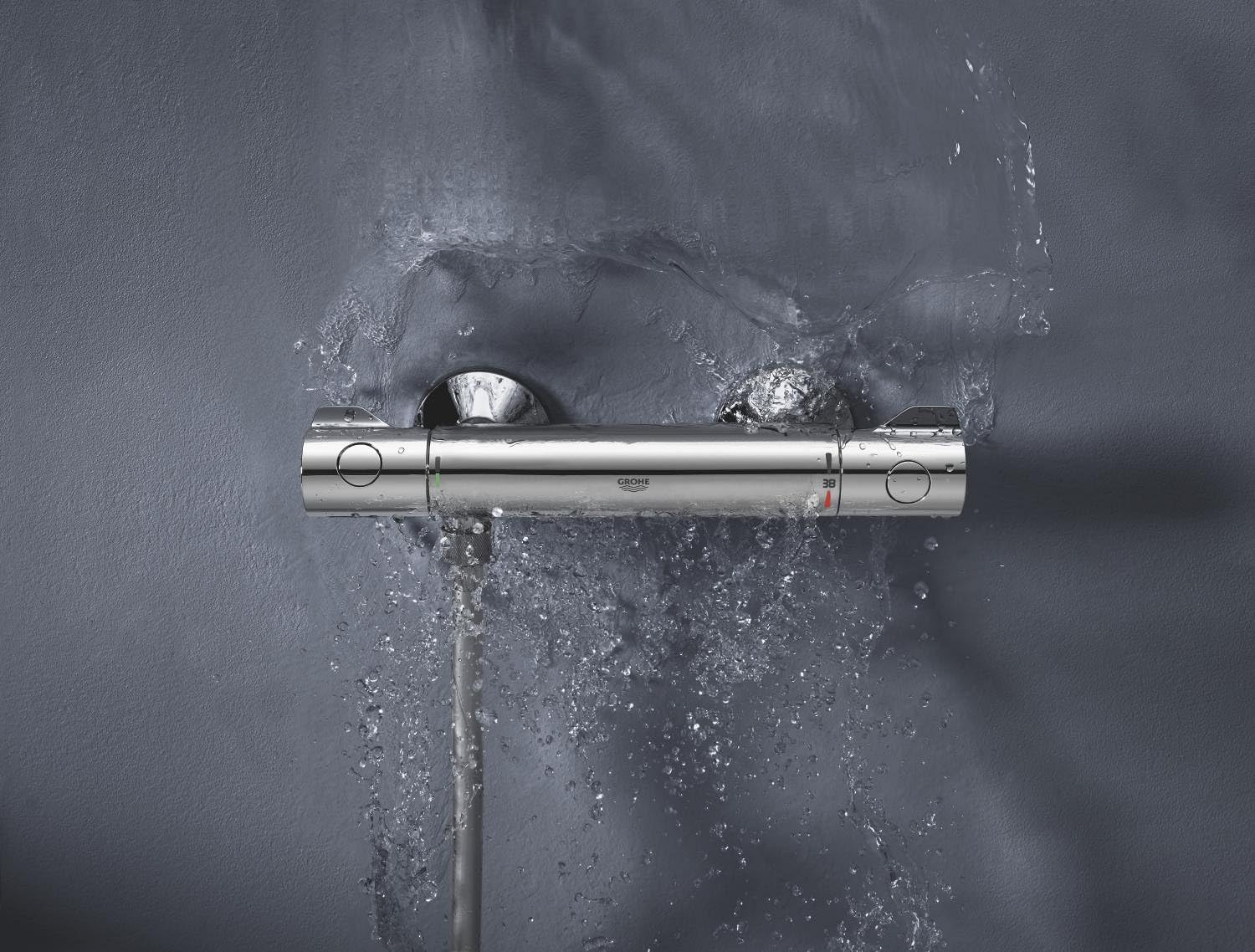 Grohe Grohtherm 800 Miscelatore Termostatico per Doccia 34558000, Cromo, ‎38.8 x 12.8 x 8.8 cm