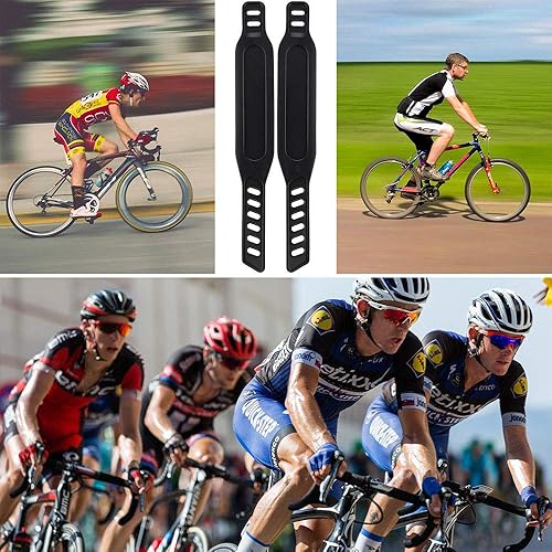 Miniatura 6 de Correas de pedal de bicicleta estática, correa universal resistente de longitud ajustable, se adapta a la mayoría de pedales de bicicleta, bicicleta