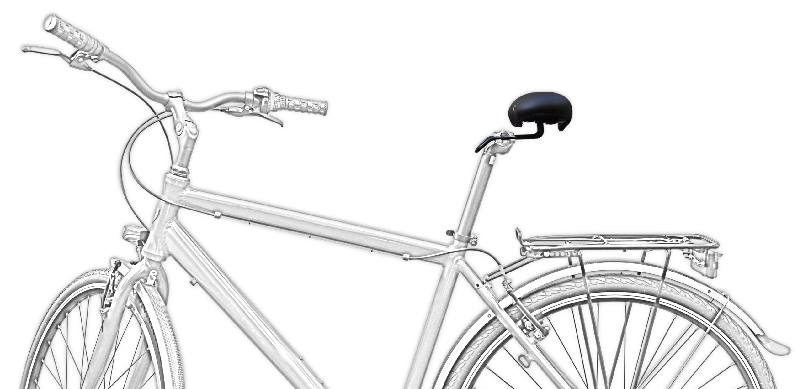 SellOttO Ciao - versione B1 standard – Sella comoda e antiprostata in gel, per uomo e donna, ideale per bici città ed elettriche