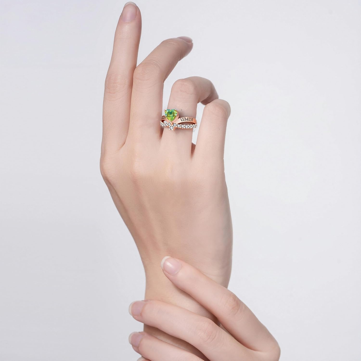 Class Ring for Women High School College University Class Rings Customizable Sterling Silver/10K/14K/18K Gold Graduation Ring Personalized Birthstone Rings Graduation Gifts Jewelry for Her Size 5-15