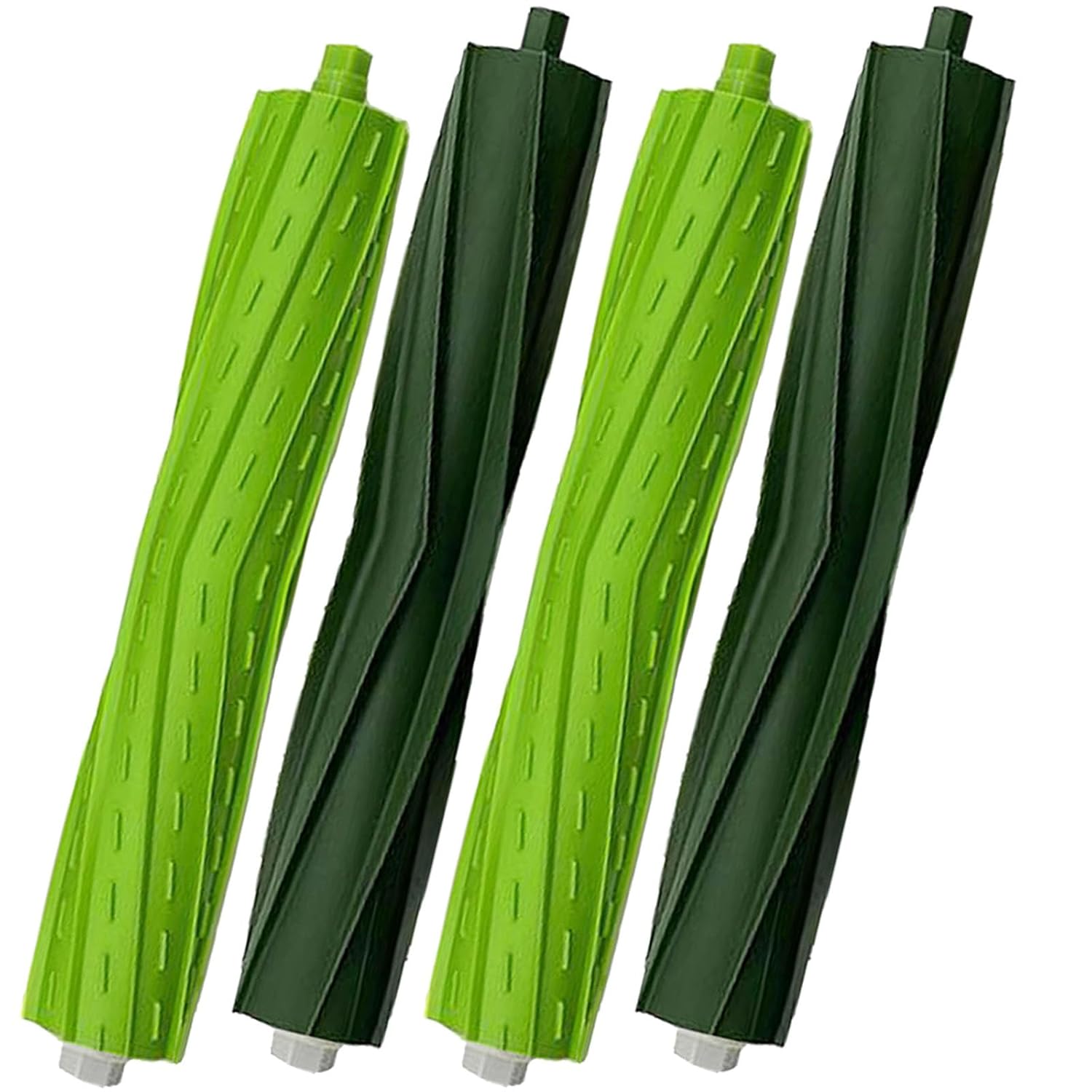 2 Set Replacement Rubber Roller Brushes Compatible for iRobot Roomba E