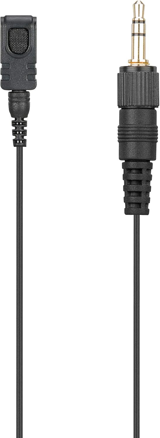 Saramonic Professional Broadcast Omnidirectional Lavalier Microphone for Sony UWP, UWP-D and WRT Wireless Transmitters with Locking 3.5mm Input (DK4B)