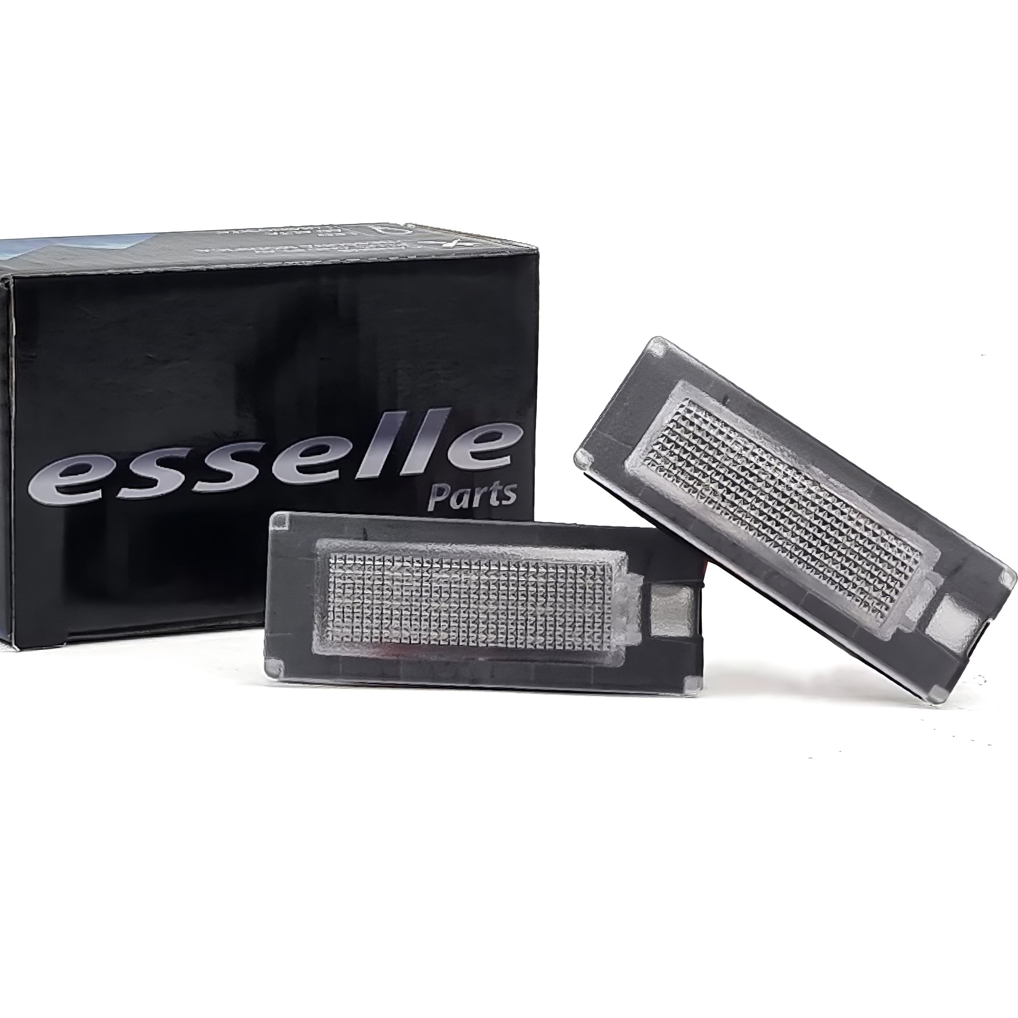 Placchette Luci Targa LED Compatibili con Lancia Delta MK3, Ypsilon Hybrid, Ypsilon MK2 312 18 SMD CANBUS T10 W5W 6000K Bianco Freddo Plug & Play