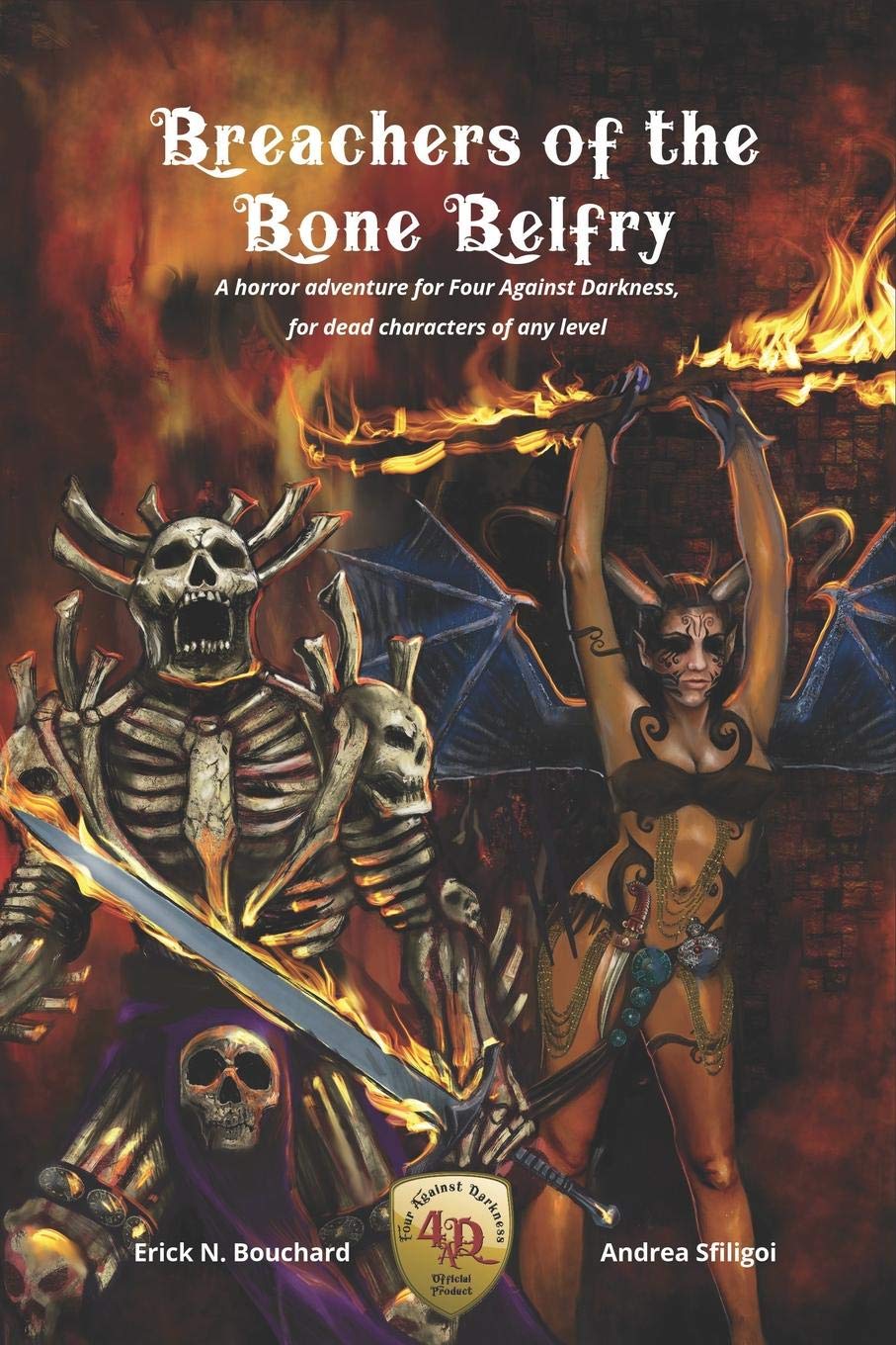 Breachers of the Bone Belfry: A horror adventure for Four Against Darkness, for dead characters of any level: 19