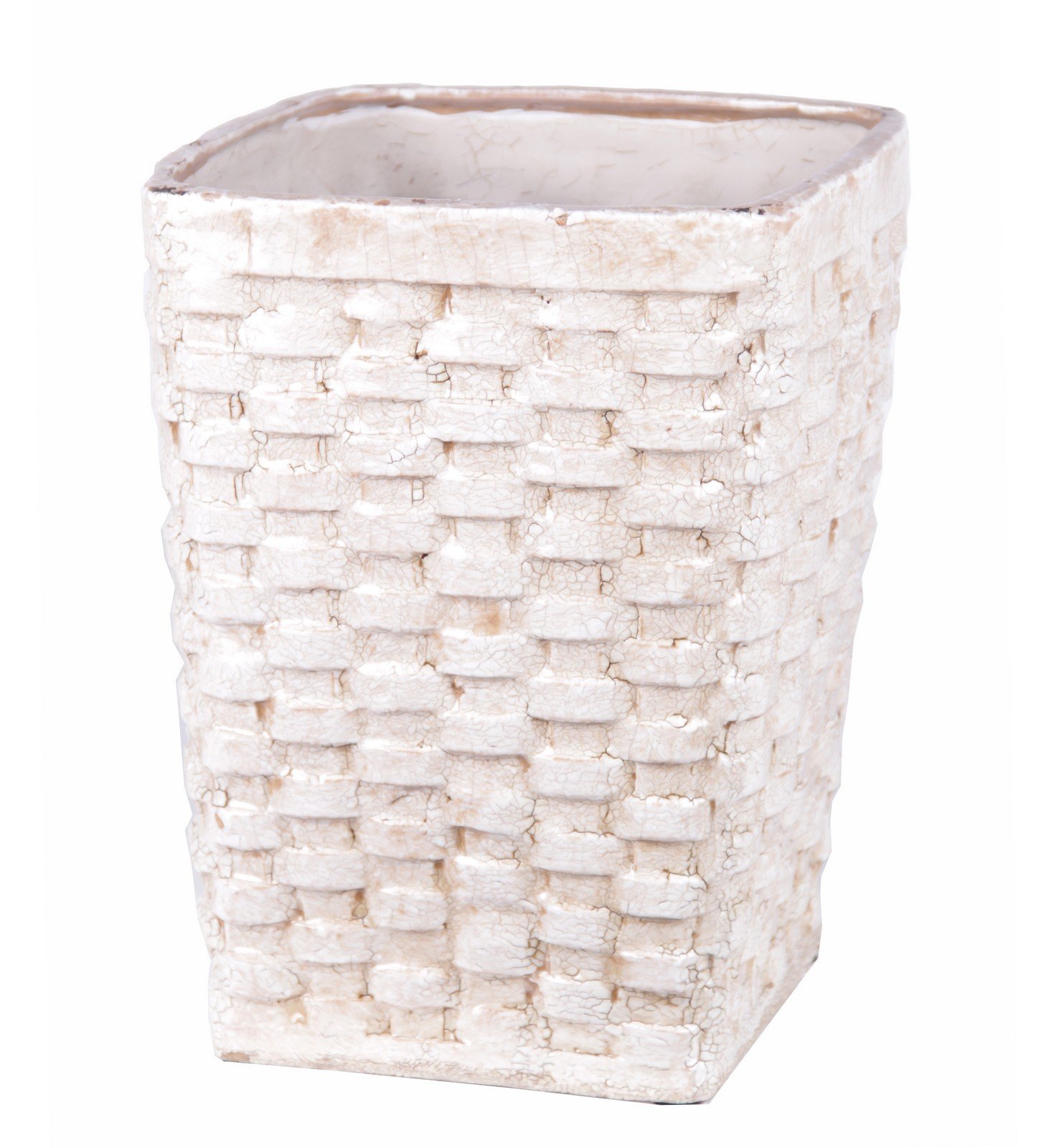Privilege International 66657 Ceramic Weave Basket, Large