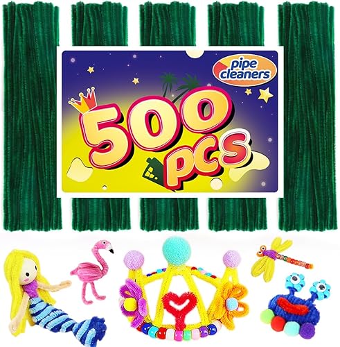 Vista 28 de Bundooraking Limpiapipas para Manualidades, Tallos de Chenilla para Proyectos de Arte y Manualidades, Decoraciones DIY de Flores, Suministros