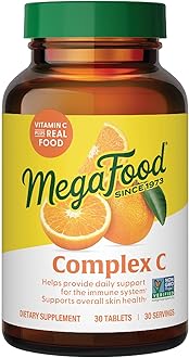 – Complex C - Vegan Immune Support - A Daily Dose of Vitamin C Delivered With Real Food - Non-GMO - Gluten Free, Made Without 9 Food Allergens (30 Servings, Vitamin C)