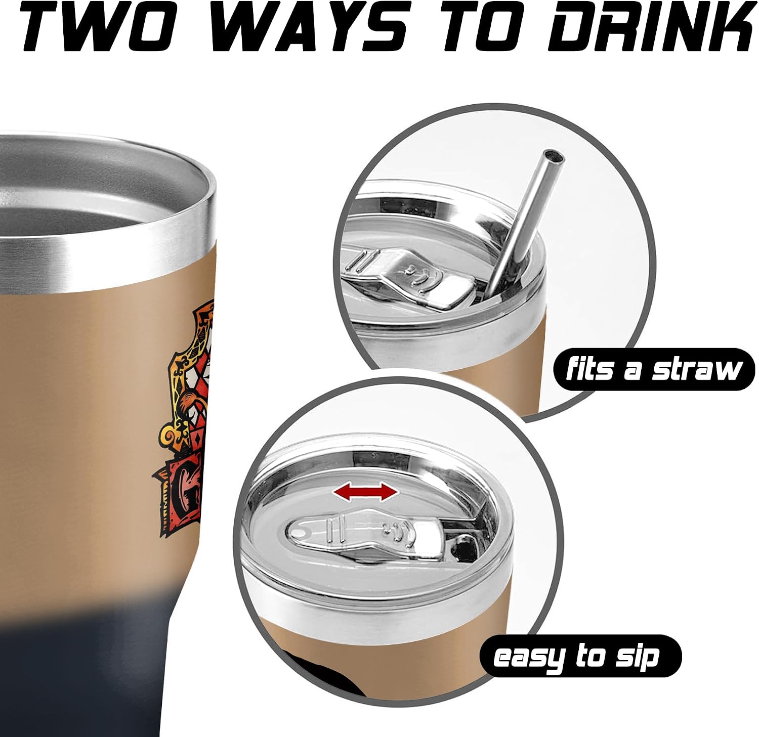 30 Oz Tumbler with Lid and Straw, Travel Coffee Mug Thermal Cups for Hot and Cold Drinks, Exquisite Stainless Steel Insulated Coffee Cup for Woman Girl image 3