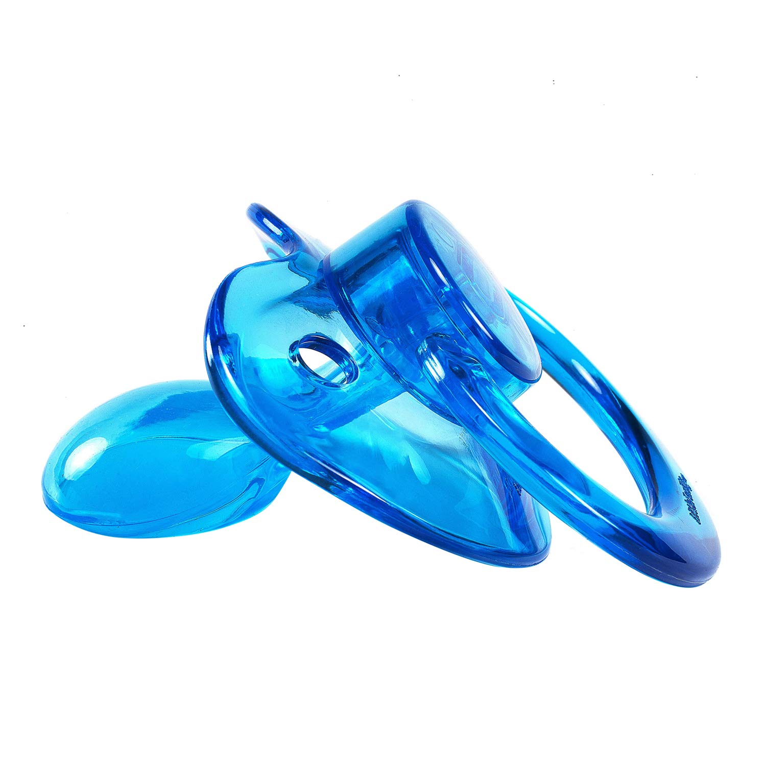 LittleForBig BigShield Adult Sized Pacifier Candy Gloss Pacifiers Set - Blue and Purple - Image 7