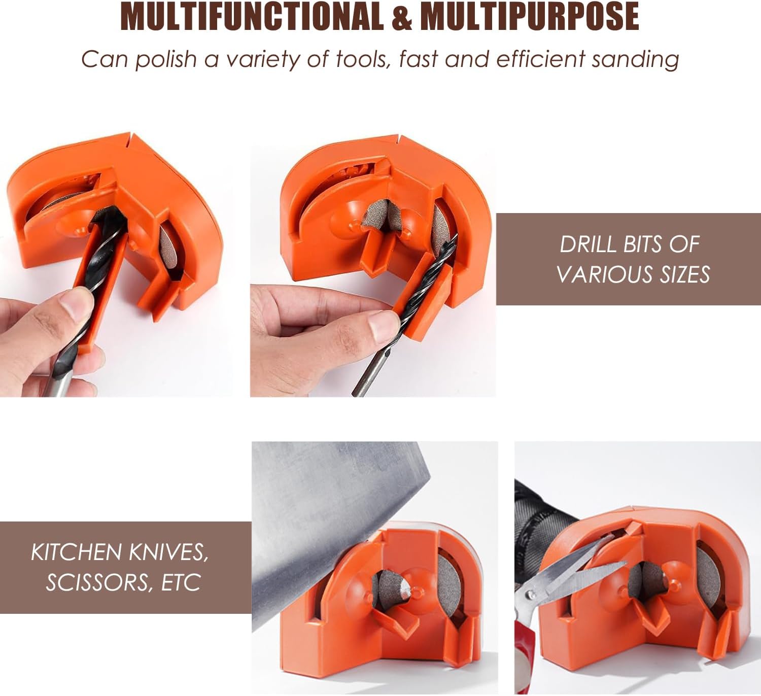 Drill Bit Sharpener - Professional Drill Bits Sharpener for All Bits, Electric Drill Bit Sharpener, Efficient Drill Bit Grinding Sharpener, Cemented Carbide drill repair kit for Grinding andPolishing