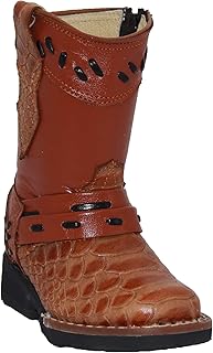 Sponsored Ad - Toddler Infant Cowboy Boot Snake Print Leather Western Boot