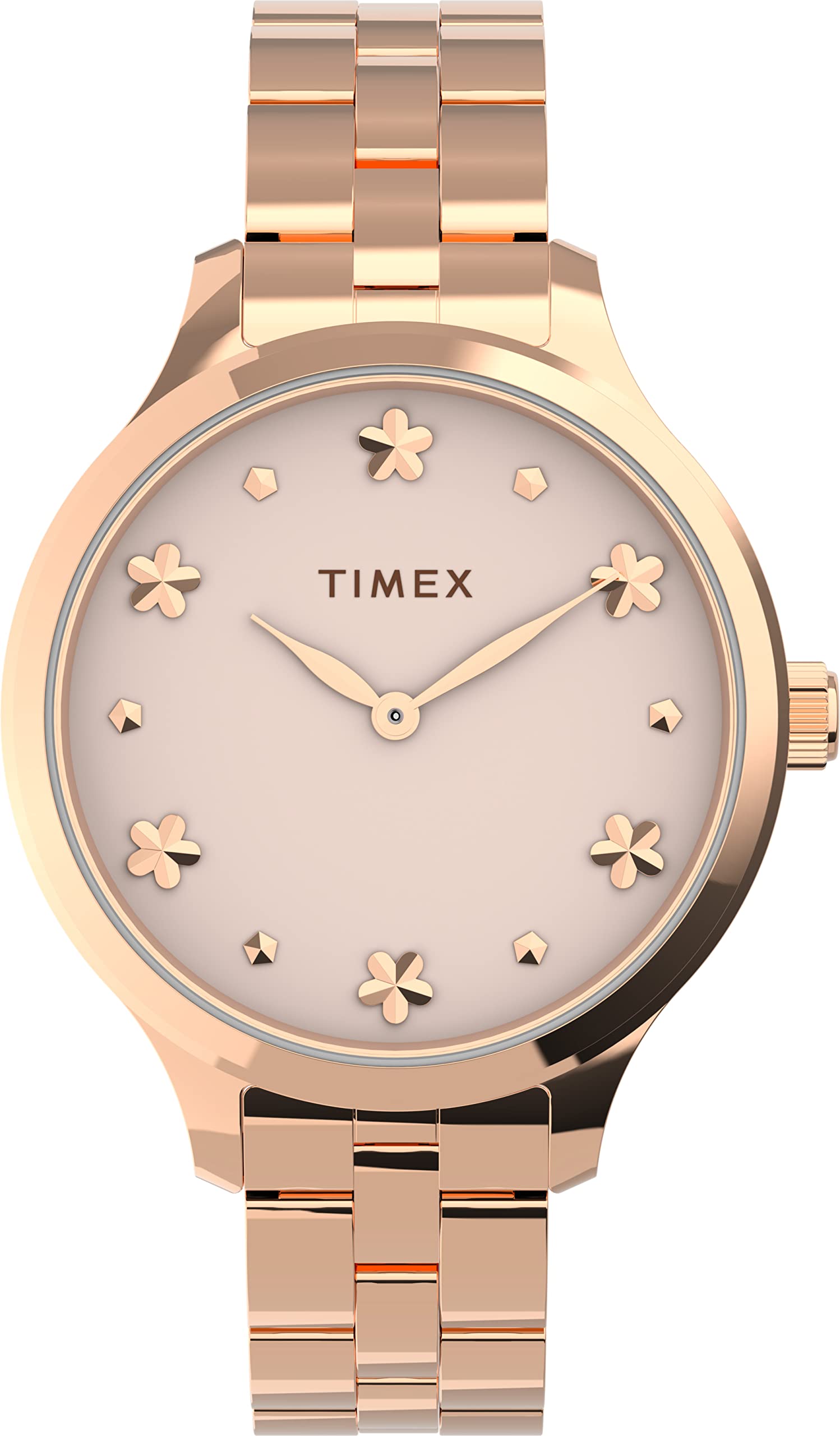 TIMEX Stainless Steel Pink Dial Womens Analogue Watch - Tw2V23400 (B0BTBTY37D) Amazon Price History, Amazon Price Tracker