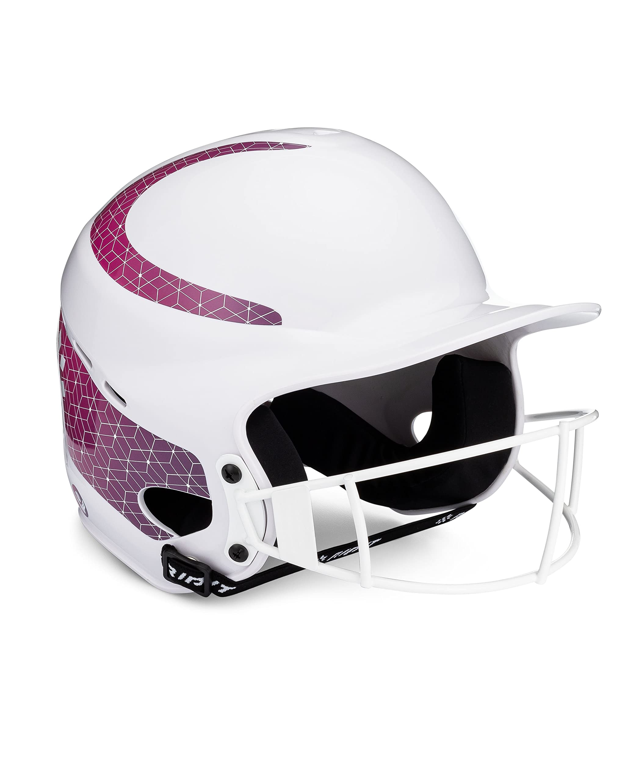 RIP-IT | Vision Classic 2.0 Softball Batting Helmet | Pink Ombre Pinstripe | Lightweight Women's Sport Equipment