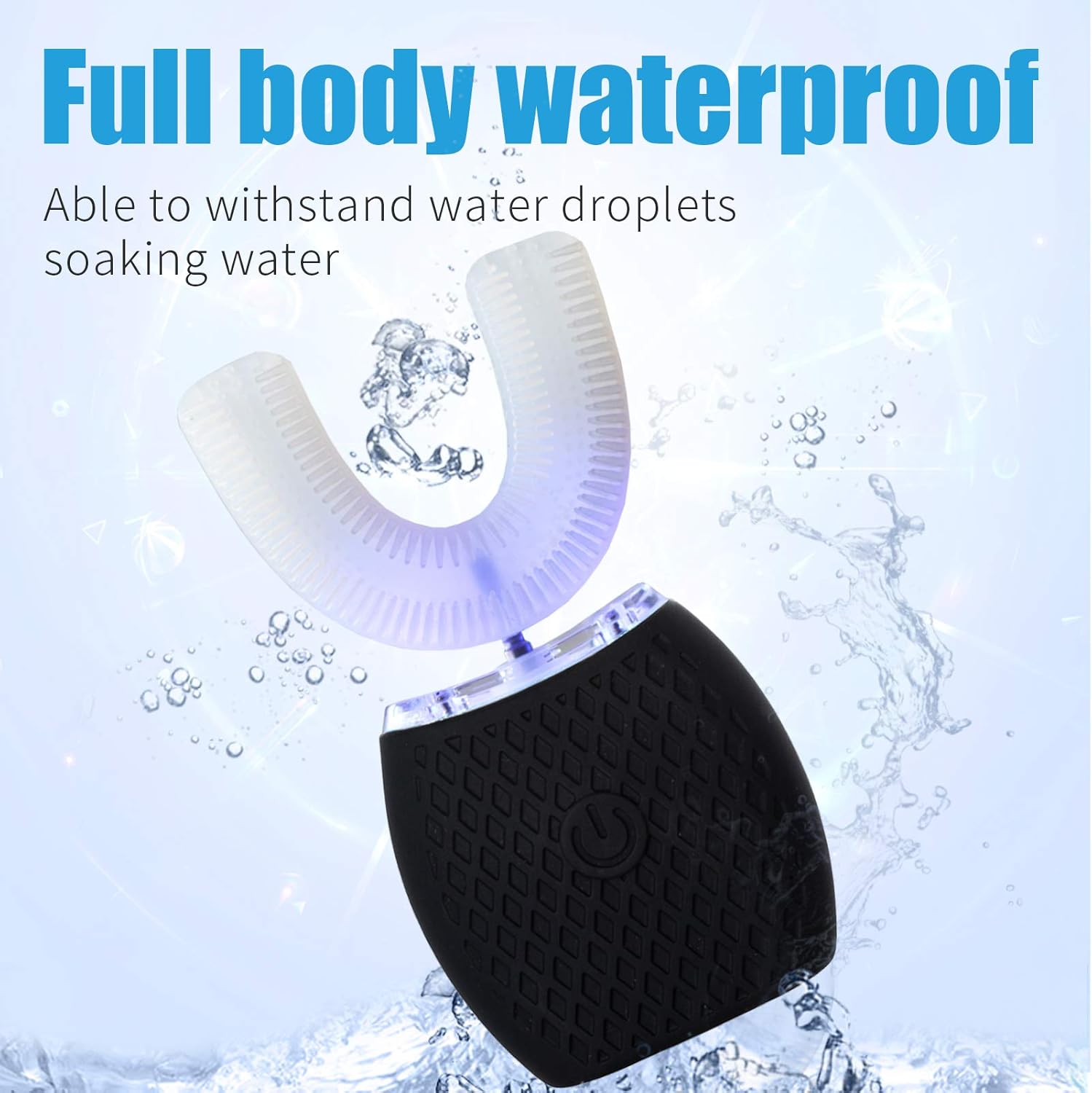 Automatic Toothbrush Ultrasonic Toothbrush Teeth Whitening Toothbrush Manual Toothbrush for Adults 360°Electric Toothbrush 30'' Automatic Timer Wireless Charging Washable Travel Home Dual-use (Black) : Beauty & Personal Care