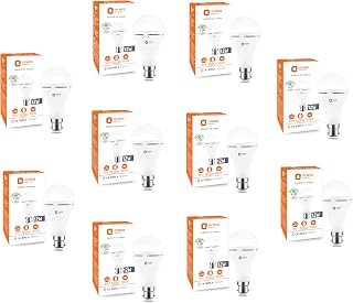 Buy Orient Electric 12W Rechargeable Emergency LED bulb| Inverter Bulb for home with 2 hours battery backup| Up to 4 kV surge protection| 6500K, Cool White, B22d base| Over charging Protection| Pack of 10 Online at Low Prices in India