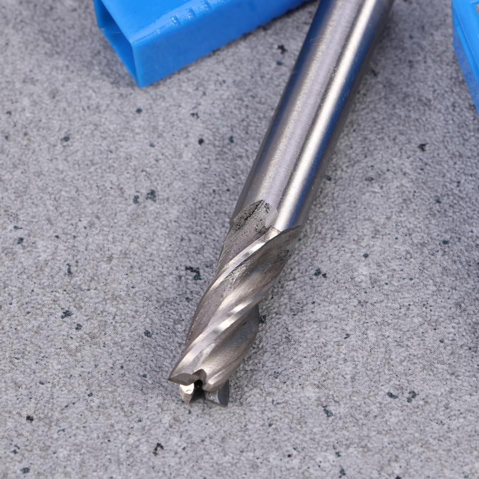 Jeu De 10 Fraises À Manche Droit En Acier Rapide 4 Flûtes Fraises À Bout Carré Pour Fraiseuse Coupe Haute Vitesse Diamètres 2-10 Mm Outils De Fraisage Cnc Pour Aluminium Bois Acier