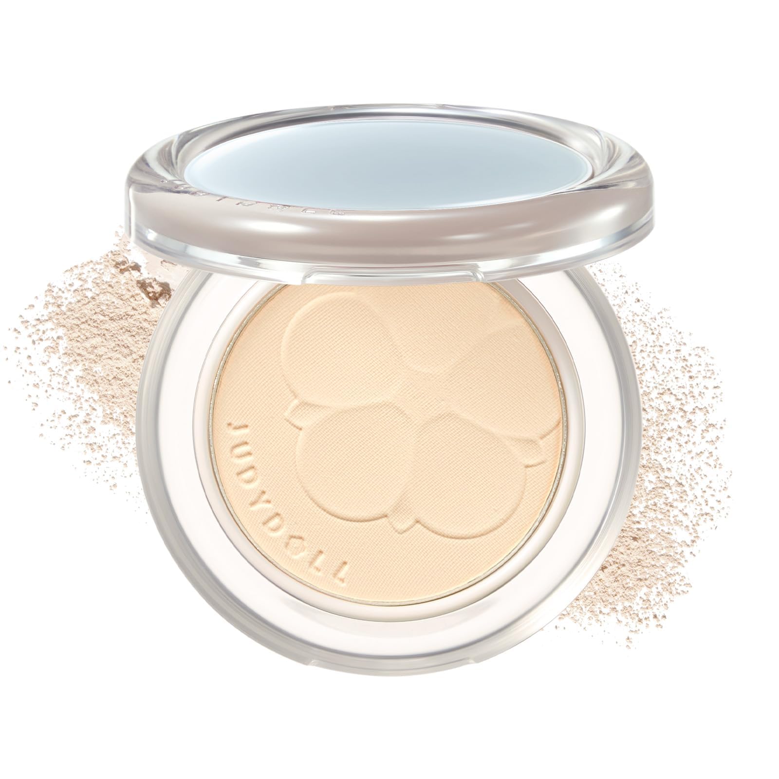 JUDYDOLL Pure Matte Single Highlighter Pressed Powder, 15%+ Concealing Coverage Brightening Face Makeup, Soft-Focus Natural Lift for Under-Eyes & Contour, Seamless Blendable Wear(#M01 Smoke Isle)