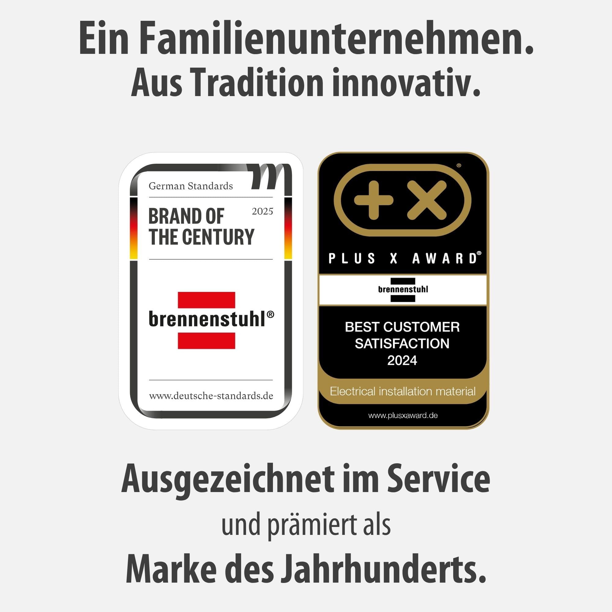 Brennenstuhl Premium-Line regleta de enchufes con 6 Tomas de Corriente (Cable de 5m, con Interruptor, montable, Fabricado en Alemania) Negro/Gris (Paquete de 2)