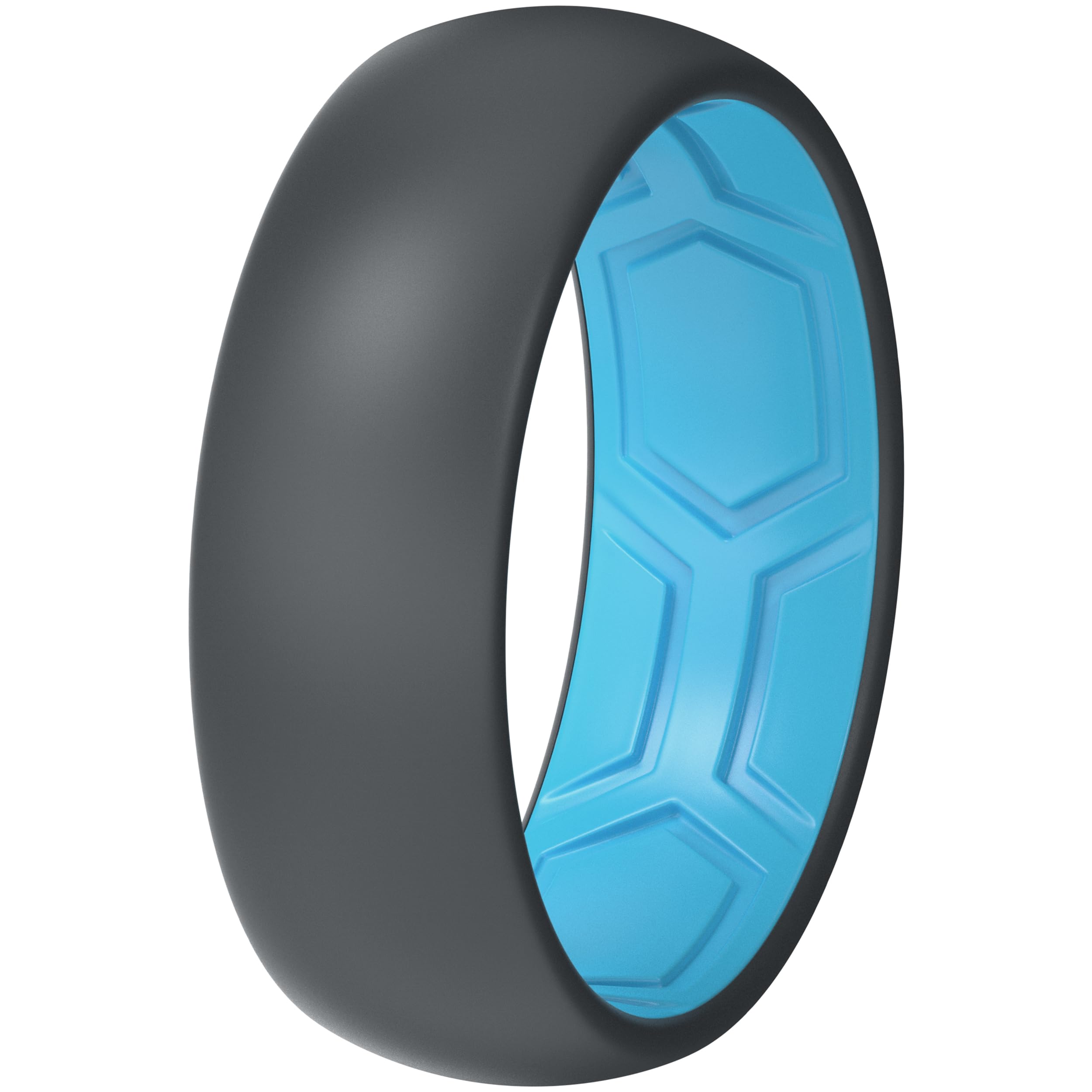 ThunderFit Silicone Rings for Him and Her, Rubber Wedding Engagement Bands Unisex, 2mm Thick in 4mm & 8mm Widths, Variety Multipack 1/4/7