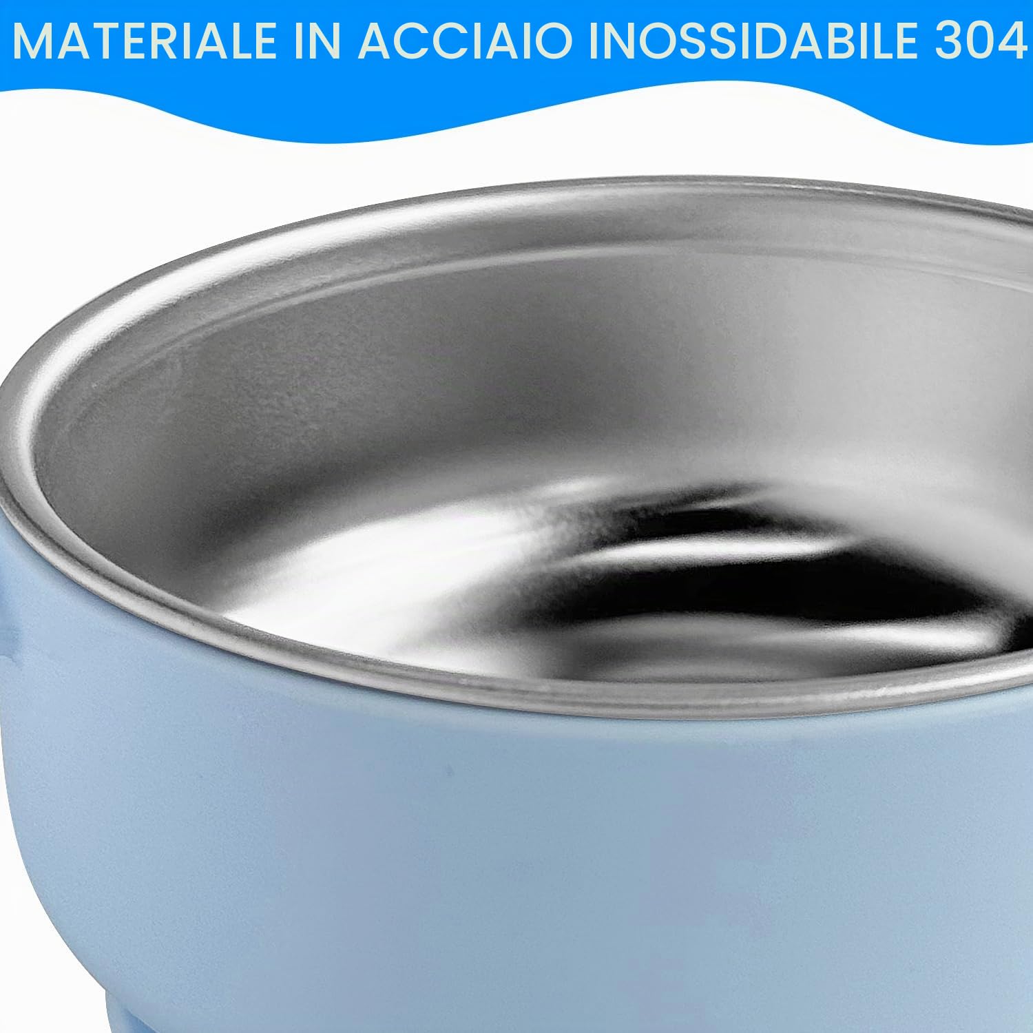 Set di 4 ciotole per bambini in acciaio inox con ventosa, protezione dalle scottature, ciotola in silicone rimovibile, ciotola per porridge e porridge, senza BPA, a prova di perdite per bambini