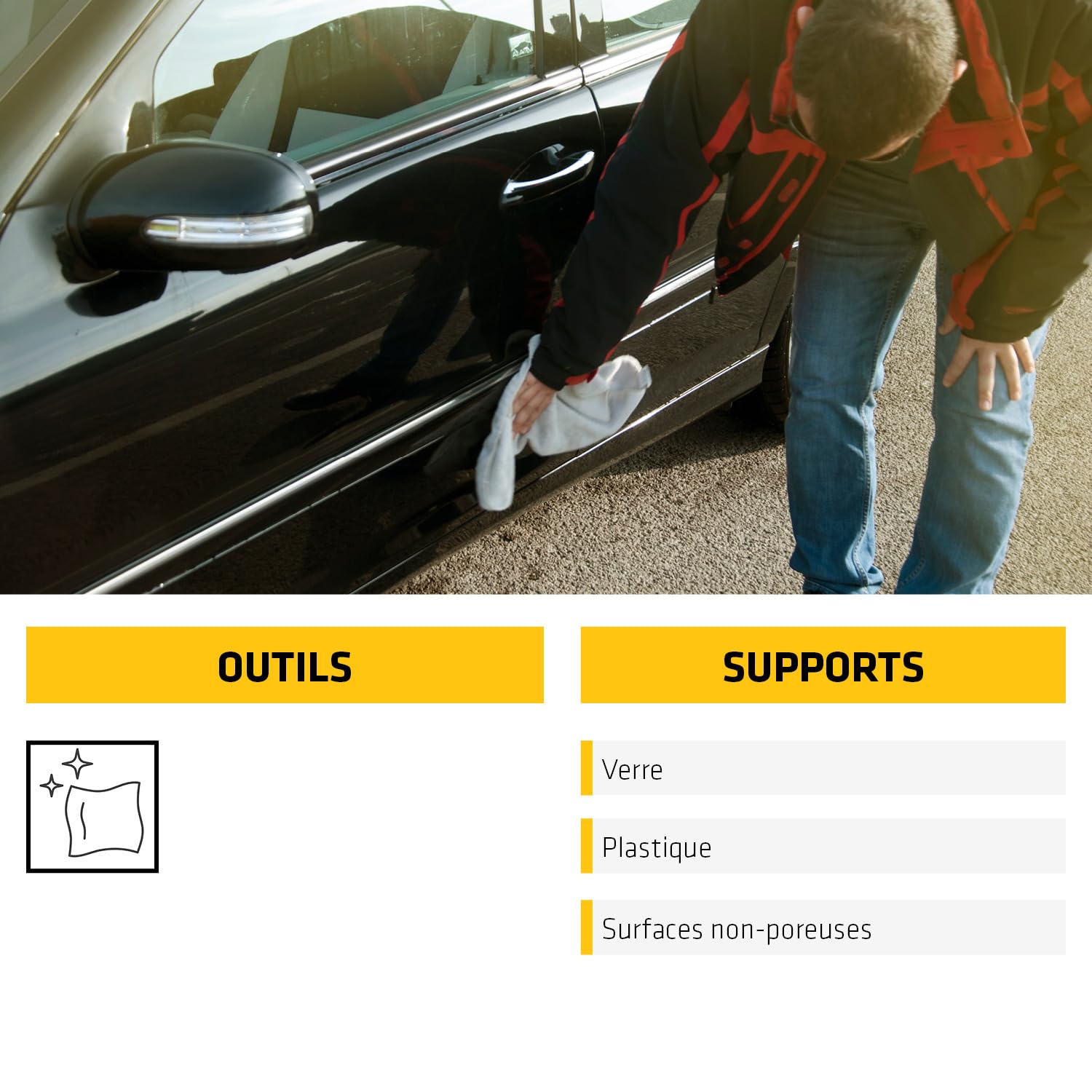 SIKA - Nettoyant surfaces non poreuses - Sika Cleaner G+P - Nettoyant vitres et plastiques sans résidu - Base aqueuse - Élimine traces, graisses et saletés - Usage automobile et domestique - 500ml