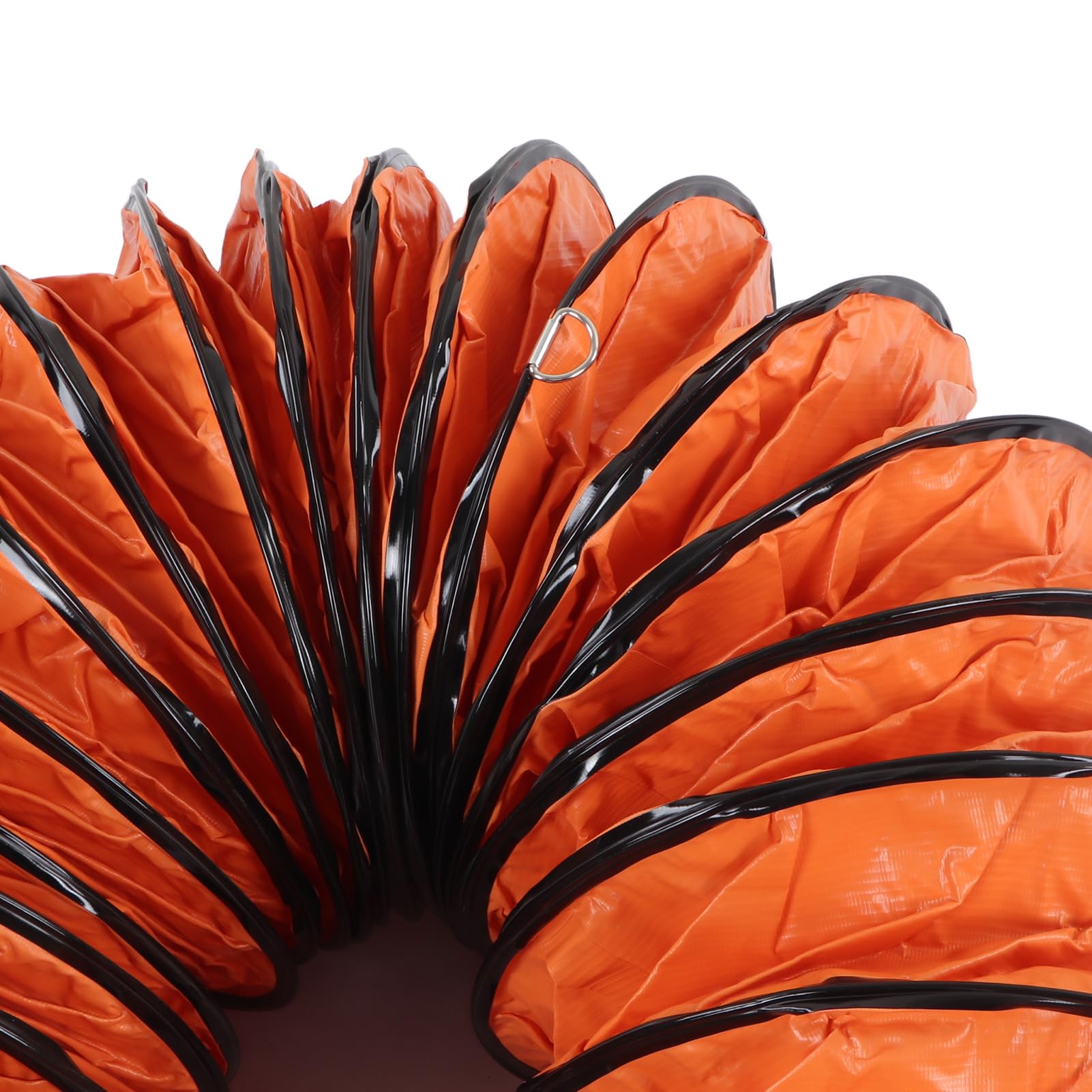 Warmluftschlauch 10 M Flexibler Pvc-Kanalschlauch Mit 2-Teiliger Klemme Stabiler Luftstrom, Verstellbares Design, Hochwertiges Pvc-Material Für Lüftungsventilator Und Rohrleitungsanwendungen
