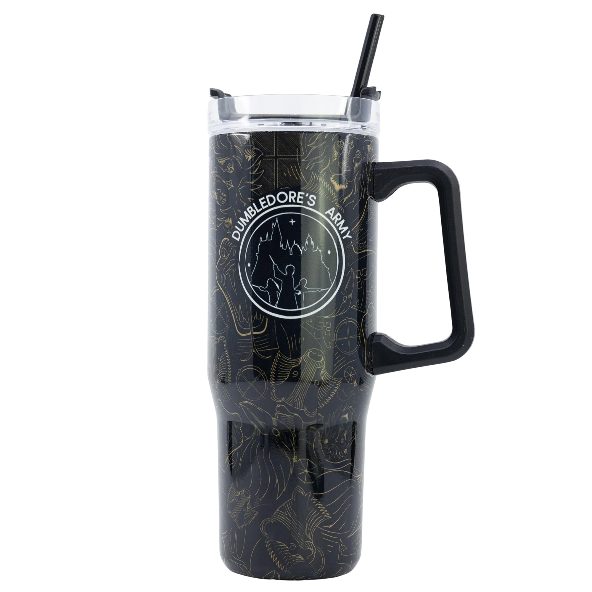 Harry Potter Unisex Black Insulated Stainless Steel Rambler Mug 940 Ml In Kids