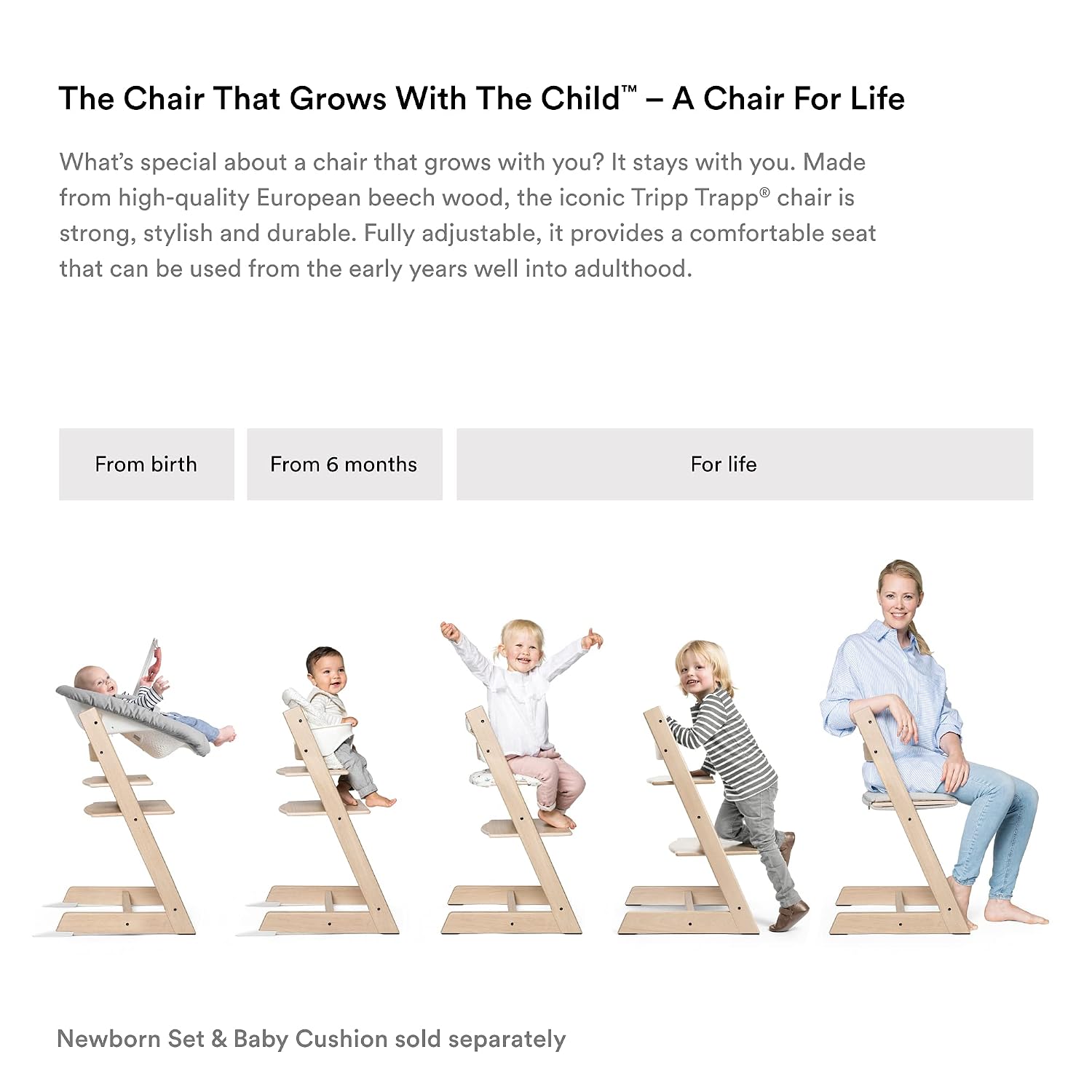 Get Cheap Price Tripp Trapp Chair from Stokke, Oak Natural - Adjustable, Convertible Chair for Toddlers, Children & Adults - Comfortable & Ergonomic - Made with Oak Wood Best Quality 🔥 Tripp Trapp Chair from Stokke, Oak Natural - Adjustable, Convertible Chair for Toddlers, Children & Adults - Comfortable & Ergonomic - Made with Oak Wood