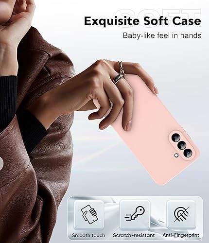 Miniatura 49 de LeYi Funda para Samsung Galaxy A14: Funda A14 5G con 2 protectores de pantalla de vidrio templado para mujeres y hombres, funda protectora delgada