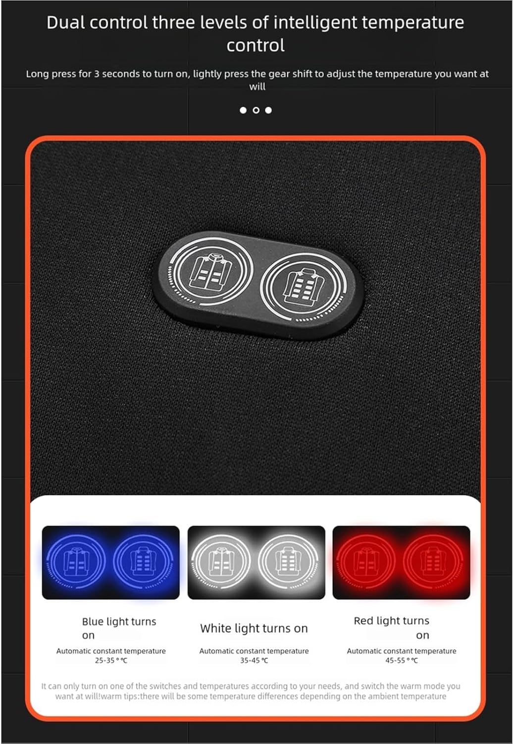 Heated Hoodie for Men Women Heated Jackets Sweatshirt Winter Outdoor Fleece Warm Zip Up Heating Hoodie, USB Powered - Image 6