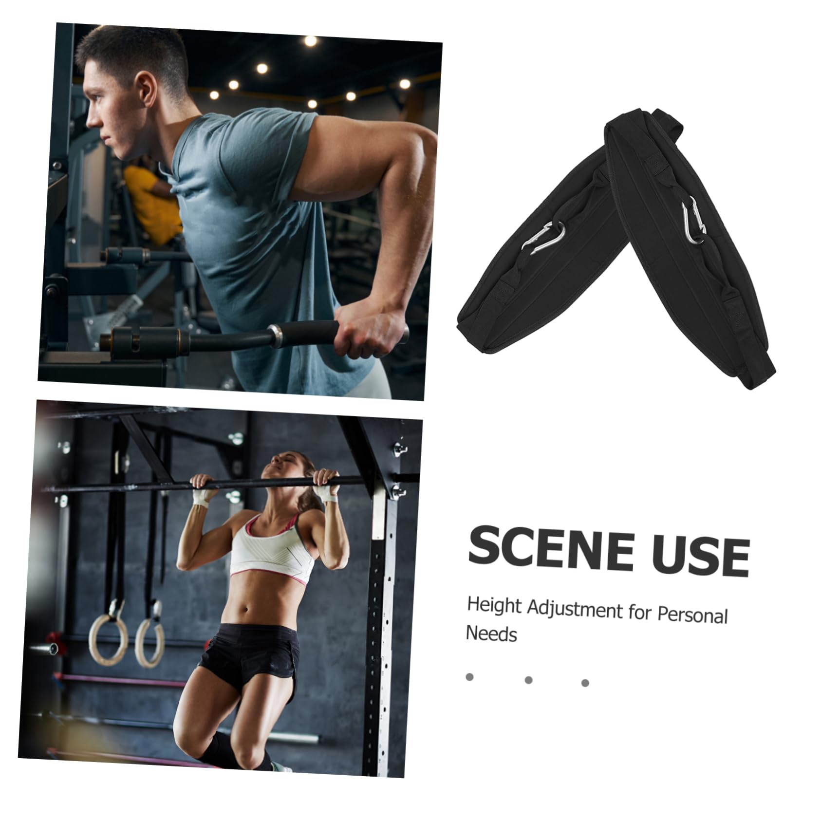 BESPORTBLE 1paio Cinghie Da Allenamento Per Addominali Supporto Per Pull-up Attrezzatura Fitness Versatile e Resistente Adatte Vari Esercizi Palestra e Casa Confezione