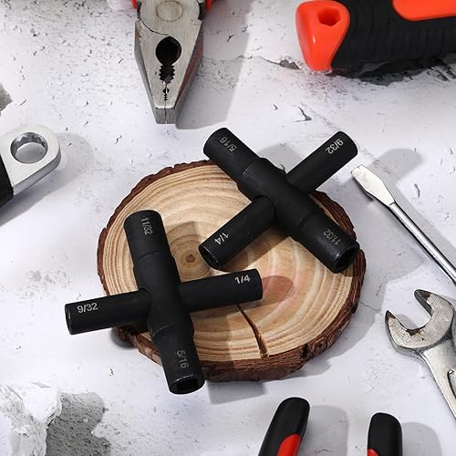 Miniatura 10 de Llave Sillcock de acero de 4 vías Llave de agua para válvula de grifo de babero de manguera (plateado)