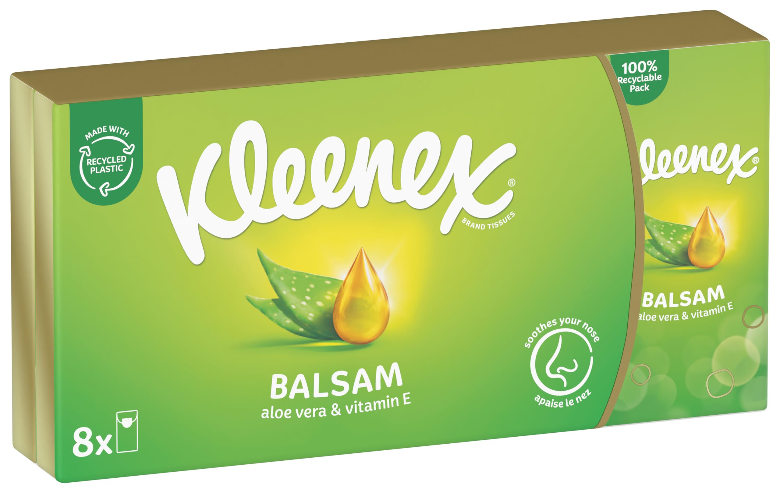 Mouchoirs Kleenex® Balsam Étuis Standard P8 (x10)