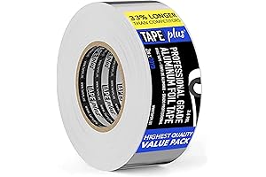 PREMIUM QUALITY 3.6-MIL ALUMINUM FOIL TAPE IN SILVER CHROME METALLIC FINISH