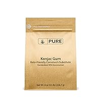 Vista 3 de Pure Original Ingredients Konjac - Paquete de polvo de goma de mascar y harina de almendras, varios tamaños, ingredientes aptos para dietas