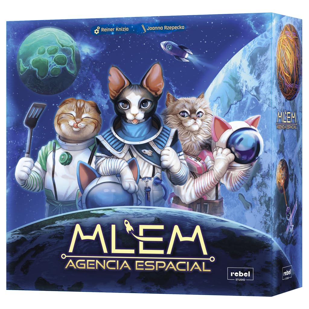 Asmodee MLEM Agencja Kosmiczna, strategiczna gra planszowa dla dorosłych i rodzin, od 8 lat, 2-5 graczy, 30-60 minut na mecz, hiszpański