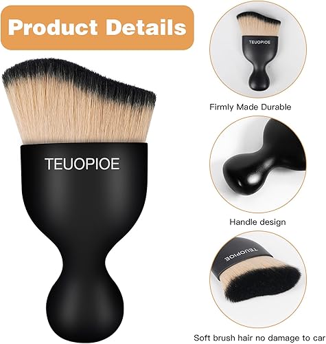 Miniatura 51 de Cepillo de limpieza interior de coche, cepillo para el interior del automóvil, cepillo para detallar el polvo, herramienta de limpieza