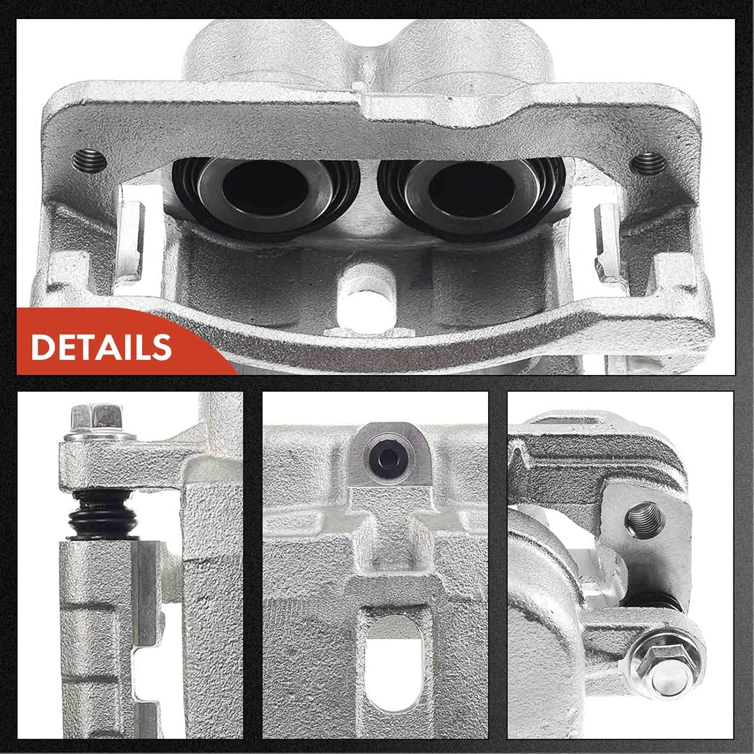 A-Premium Brake Caliper Assembly Replacement for Cadillac Escalade Chevrolet Astro Silverado 1500 2500 GMC Safari Savana 1500 2500 Sierra 1500 2500 3500 2000-2008