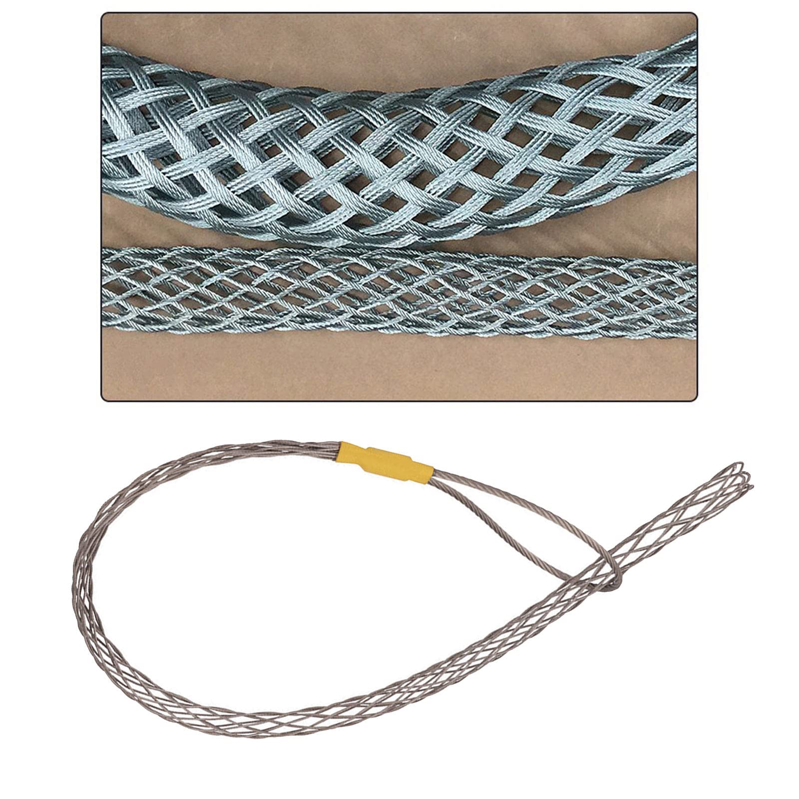 oshhni 1 Stück Drahtkabel Elektrische Antislip Kabelzubehör, Gewebter Kabelmantel Flexibel, Kabelhülle Gute Flexibilität, Kabelschlauch Zuschneidbar für Dekorationshäuser Hause Büro - 18-25mm