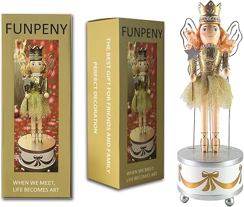 Miniatura 7 de FUNPENY - Cascanueces de reina bailarina clásica con caja de música, 12 pulgadas de alto