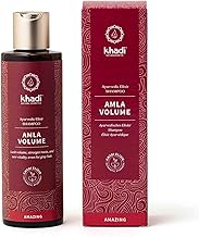 khadi AMLA VOLUME Ayurvedic Elixir Shampoo - Strong and voluminous hair thanks to fortified roots - 100% natural, vegan, silicone and sulfate free - 200 ml