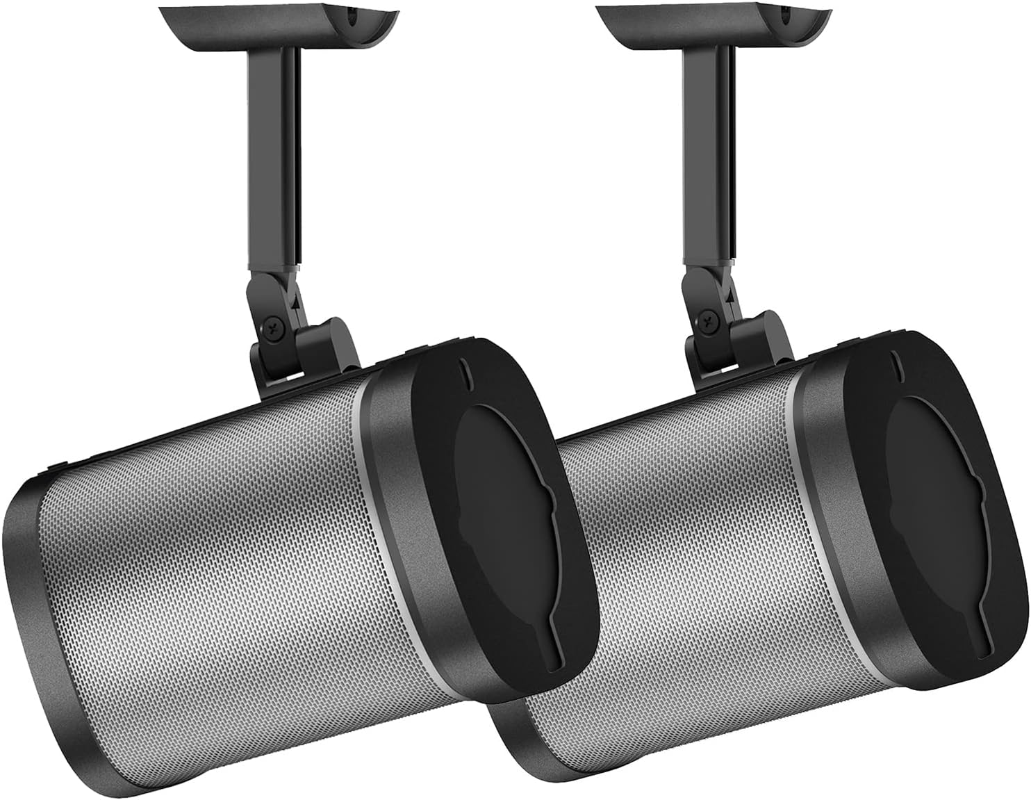 notiela Speaker Wall Mount and Ceiling Mount for Sonos One, One SL, Play 1 - Swivel & Tilt Adjustable Mounting Brackets for Sonos One, One SL, Play:1 Speaker Mounts, 2 Pack, Black