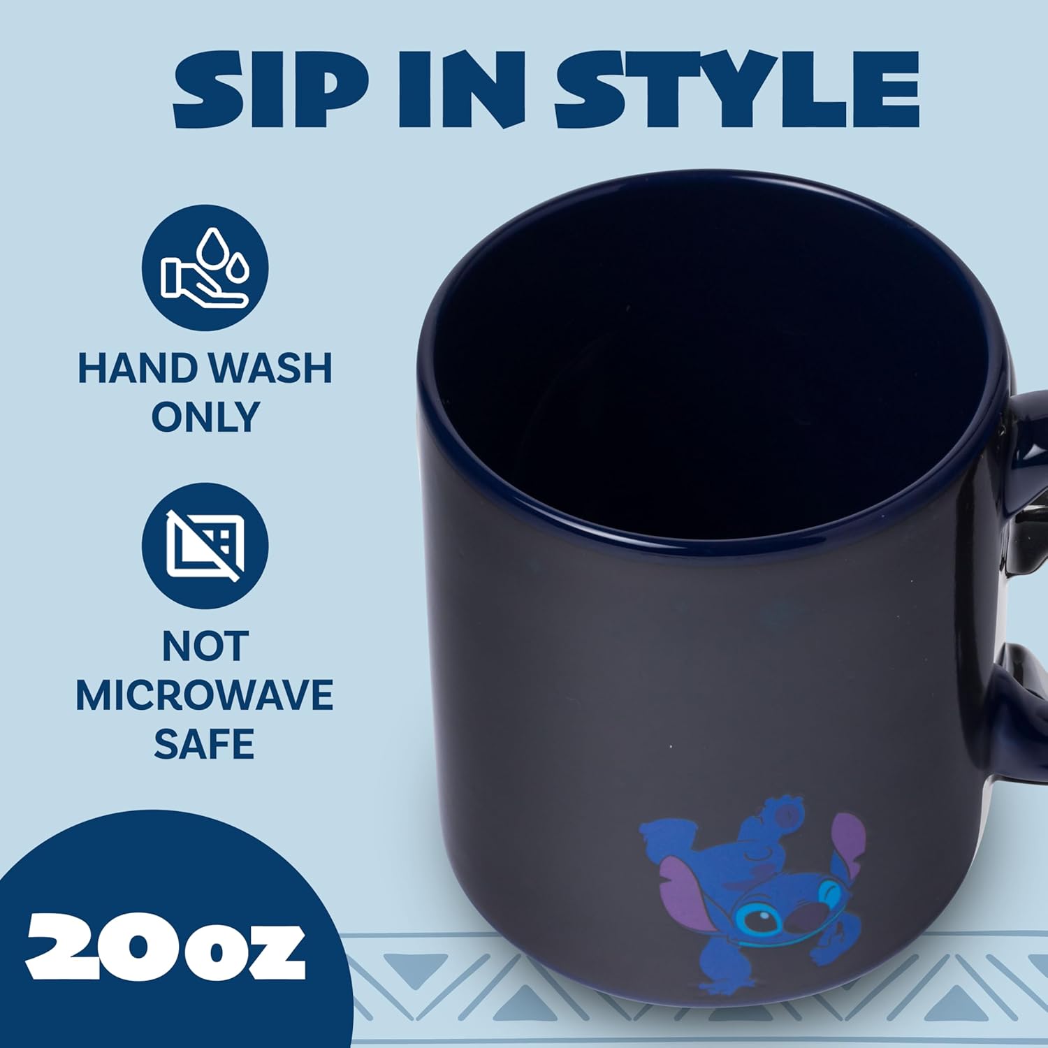 Silver Buffalo Disney Lilo and Stitch Space to Beach Heat Reveal Ceramic Mug, 20 Ounces - Image 3