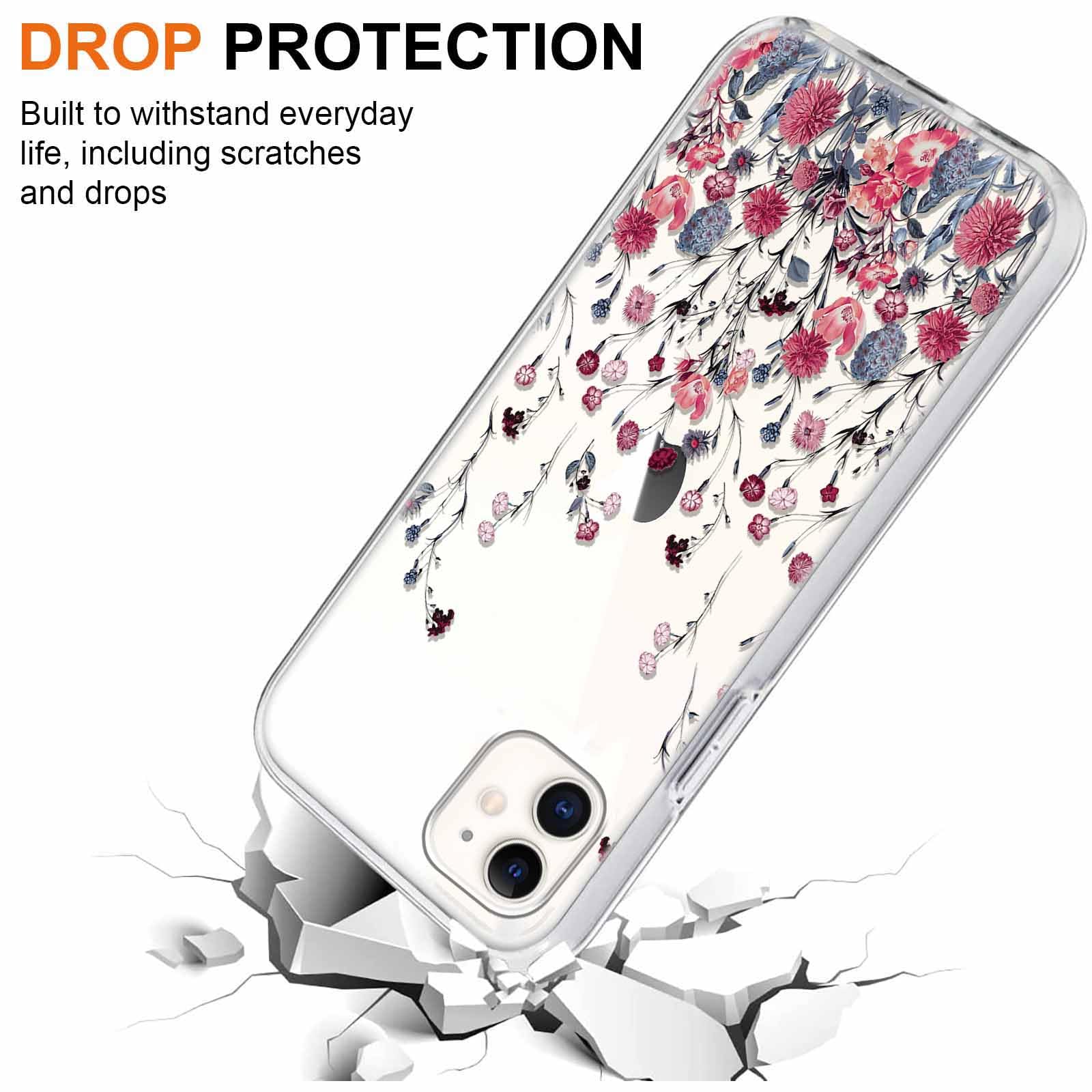 Xylota Natale Cover per iPhone 11 6,1'', Aesthetic Natalizia Albero di