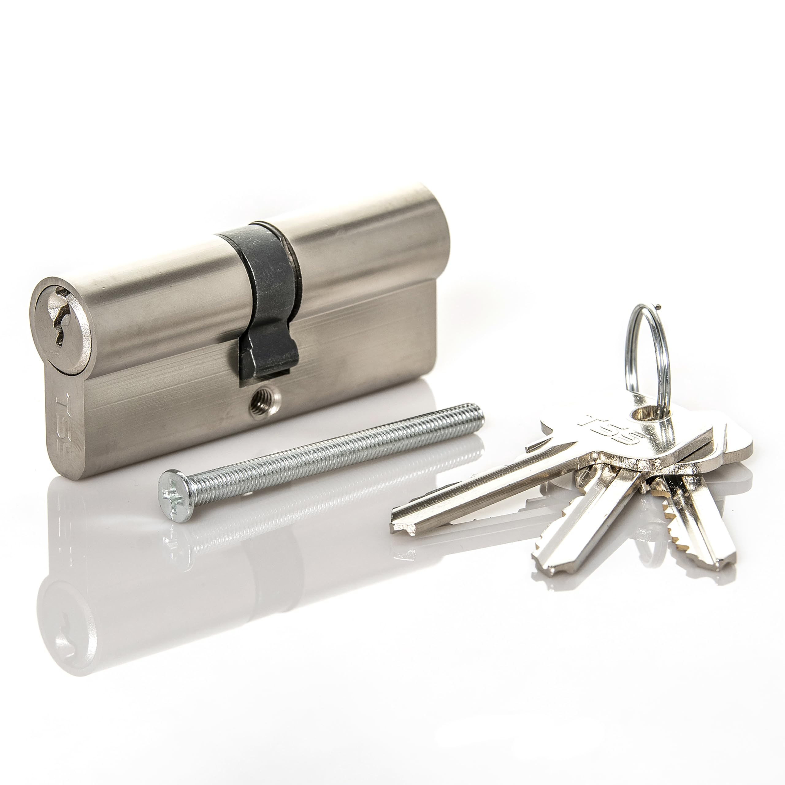 TSS Satin Chrome Euro Cylinder Lock