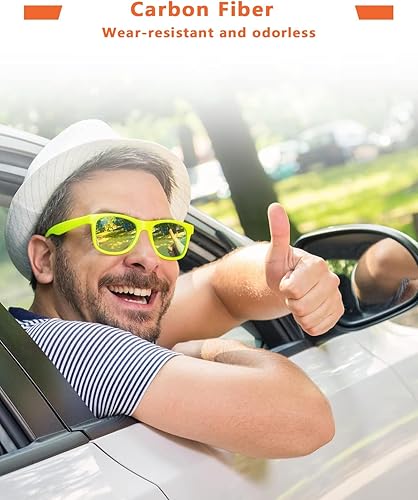 Miniatura 6 de Protectores de umbral de puerta para RAM 1500, piel de fibra de carbono para Dodge RAM 1500, decoración interior del automóvil, paquete de 4, rojo