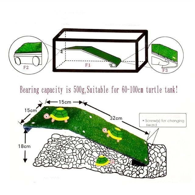 Foto 2 de 6 de Plantas de Acuario Decoraciones Aquarium Decor Turtle Basking Platform Squariums Clambing Island…