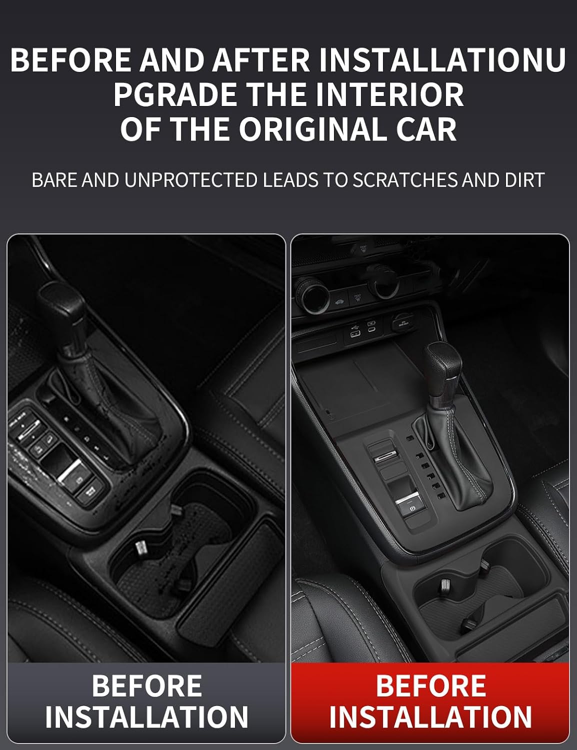 Silicone pad for Central Control for Honda CRV 2026 2025 2024 2023 Accessories Silicone Protective Cover for Interior Decoration of Gear Shift Cup Coasters Black